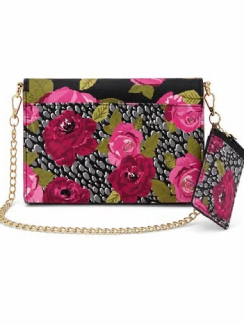 Luv Betsey by Betsey Johnson Floral Wallet Clutch with Card Case NWT